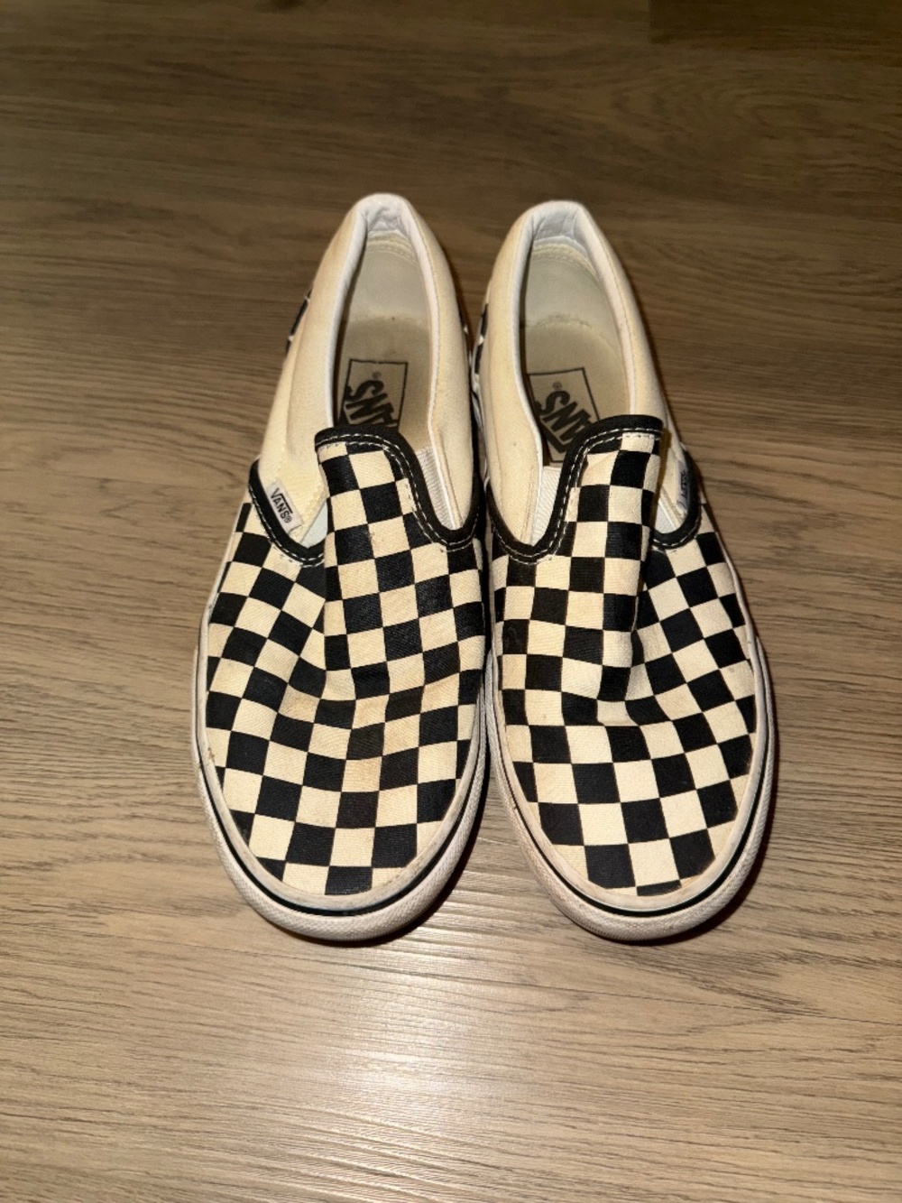 Vans Checkerboard Slip-Ons | Skater Streetwear Shoes | Women’s 8